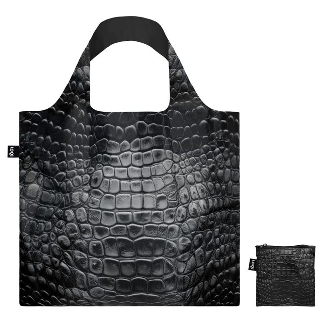 Hovedbilde LOQI Black Crocodile Recycled Handlenett – ...