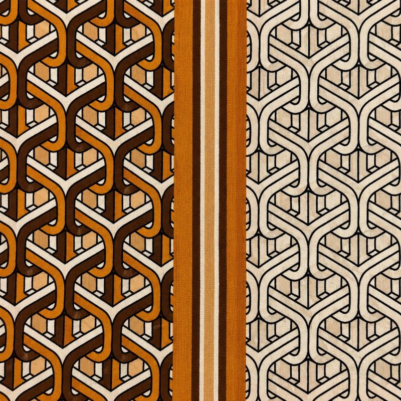 Geometrisk skjerf med kjedemønster – tidløst og elegant