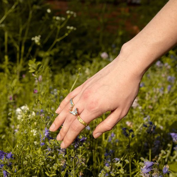 Fable Forglemmegei blomster gullring