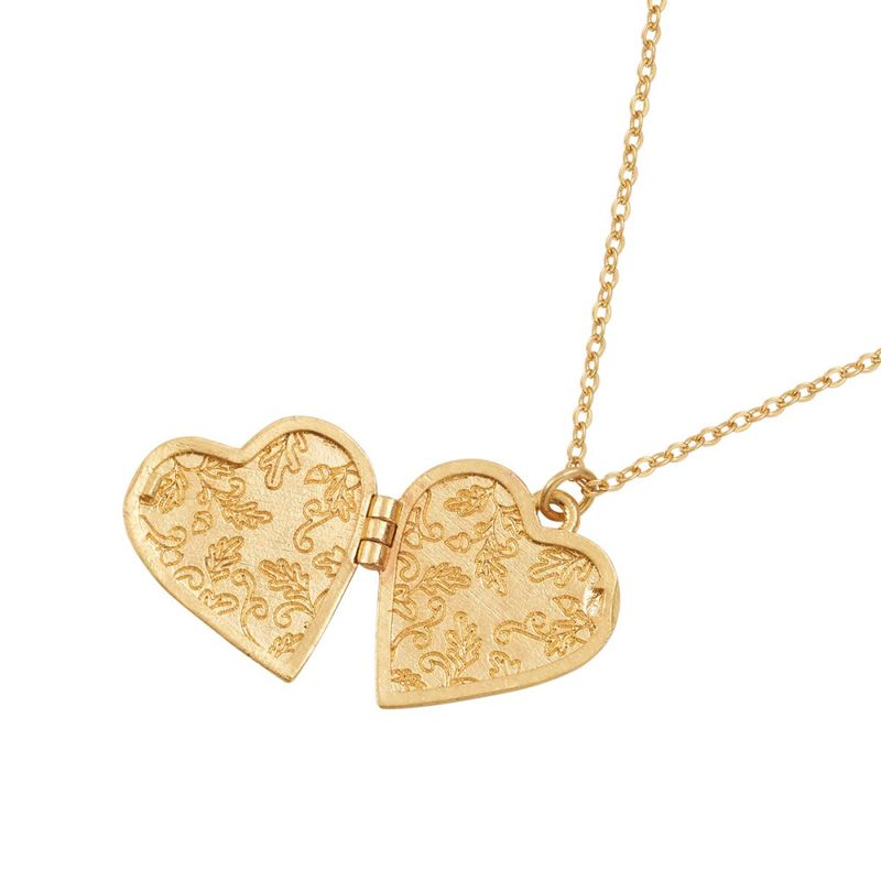 Fable Swallow Heart Locket – Gullbelagt hjerte medaljong